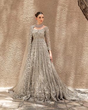 UD-35 Maria B IZUMI Brides Organza Maxi Hand Embellished