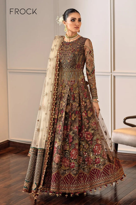 UD-02 Embroidered Net Frock