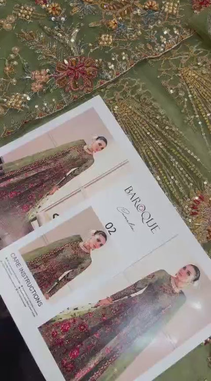 UD-02 Embroidered Net Frock